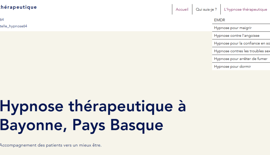 estelle-hypnose64.com : hypnose thérapeutique à Bayonne